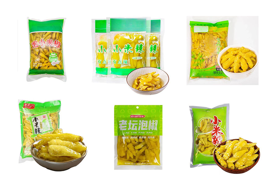 R L-GD10-ZK12-160/10-200小米辣全自動(dòng)包裝機(jī)樣品