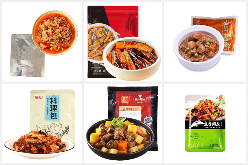 RL-GD8-ZK10-200/400辣子雞全自動(dòng)真空包裝機(jī)樣品